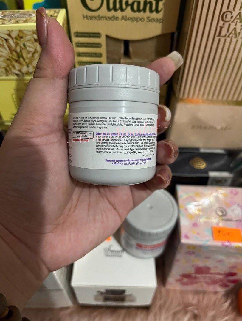 Sudocrem (Category: Diapers & Baby Wipes) located in Makati City. Submitted by craftymondayfrags (Listing ID 1375105221, Image 3). Description: ORIGINAL SUDOCREM 60g Made in Ireland, bought from UAE. Sudocrem Antiseptic Healing Cream is licensed to treat a range of skin conditions including: ✅nappy rash ✅cuts & grazes ✅eczema ✅acne ✅minor burns ✅sunburns ✅bedsores & chilblains.