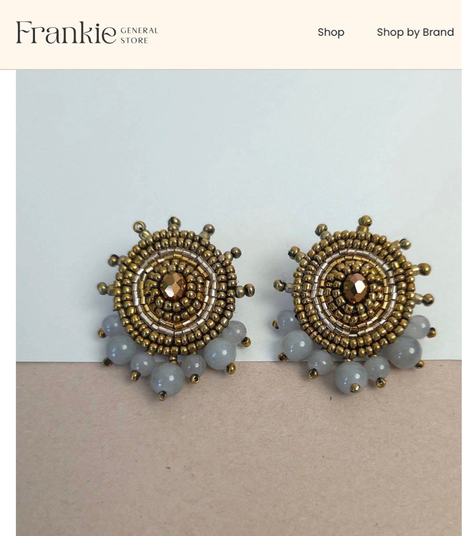 TALA Earrings | The Eklektik (Category: Earrings) located in Manila. Submitted by ampee_ (Listing ID 1375252693, Image 1). Description: Originally bought it for Php 1150 (see last picture for the receipt) at Greenbelt 5 in Frankie General Store. The box and paper bag are included. I only used this once for an event while wearing a modern filipiniana. DESCRIPTION ●Intricately handmade ●Guaranteed lightweight, and one-of-a-kind. ●Backed with faux l