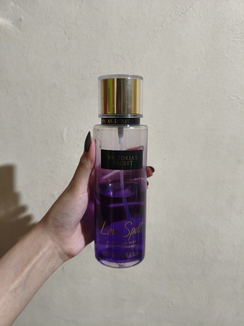 Victoria Secret - Love Spell (Category: Fragrance & Deodorants) located in Mandaluyong City. Submitted by aeurea (Listing ID 1375247044, Image 1). Description: RFS: Decluttering, 50% full.
