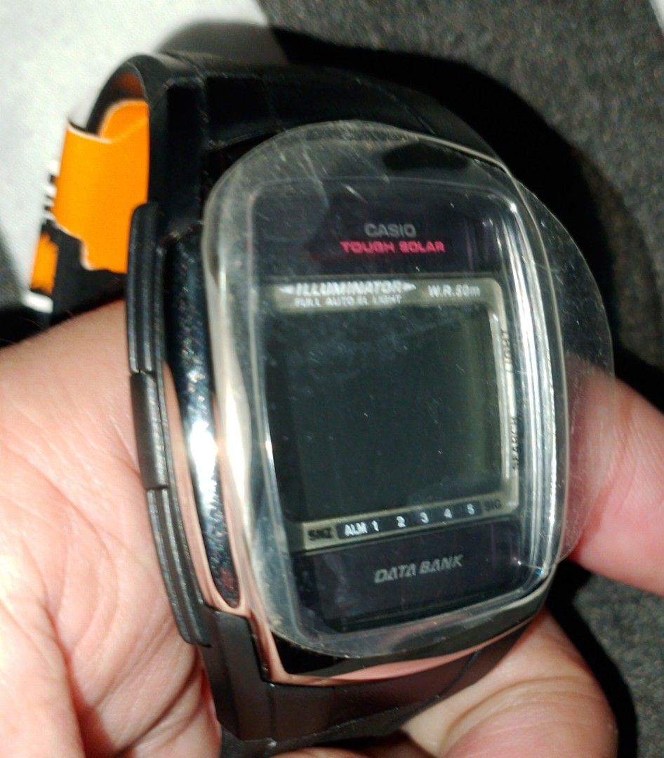Vintage Style Casio Solar Data Bank Watch! (Category: Men's Watches) located in Marilao. Submitted by billynapaw (Listing ID 1375170025, Image 2). Description: Unused Vintage Style Casio Solar Data Bank watch! free when you buy my item/s worth 20K and above but can sell this @ Php 3,599..
