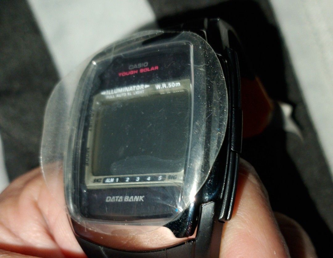 Vintage Style Casio Solar Data Bank Watch! (Category: Men's Watches) located in Marilao. Submitted by billynapaw (Listing ID 1375170025, Image 1). Description: Unused Vintage Style Casio Solar Data Bank watch! free when you buy my item/s worth 20K and above but can sell this @ Php 3,599..