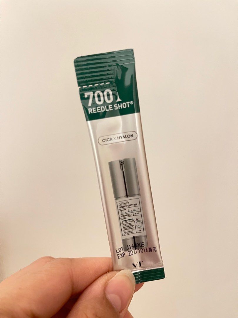 VT cosmetics Reedle Shot (3pcs) (Category: Face Care) located in Quezon City. Submitted by basicsandessentials (Listing ID 1375247977, Image 1). Description: ✨❣️VT Reedle Shot in 100 & 700❣️✨ ‼️Any 3 pcs for ₱280 only‼️ The Reedle Shot formula refines rough skin and dead skin cells to make natural smooth skin. + Deeper, faster, and better absorption + Faster skin results + Improves skin texture, elasticity, dullness, hydration, pore size and more