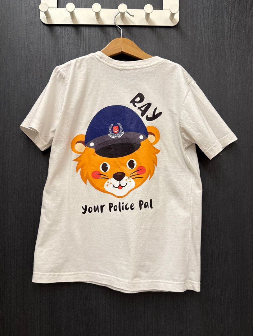Your Police Pal Ray Children Tee in White (Singapore) (Category: Babies & Kids Fashion) located in Singapore. Submitted by dweekoh (Listing ID 1375239992, Image 3). Description: Size: M (Fits 6-7yo) - I personally feel that this can fit up to about 10yo .