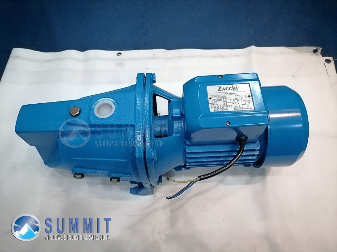 Zacchi Self-Priming Jet Pump 2HP [JET 140M] (Category: Home Improvement Tools & Accessories) located in Dasmarinas. Submitted by summit_windows (Listing ID 1375093001, Image 3). Description: MODEL : JET140M ⚙️ Power : 1500W ⚙️ HP : 2 ⚙️ Voltage/Frequency : 220V/60Hz ⚙️ Max. Flow Rate : 72Liters / Min ⚙️ Max. Head: 95Meters Get your TOOLS from Powertool Portal of South Luzon Feel free to drop by our shop at Dasmarinas, Cavite Call/Message us so we