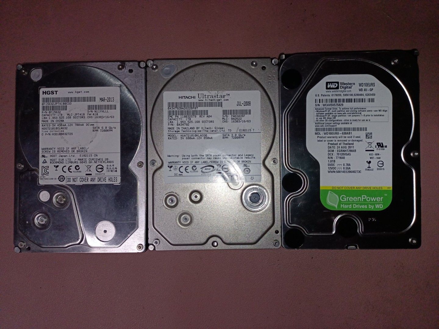 1TB 3.5" Desktop HDD628630850688021110
