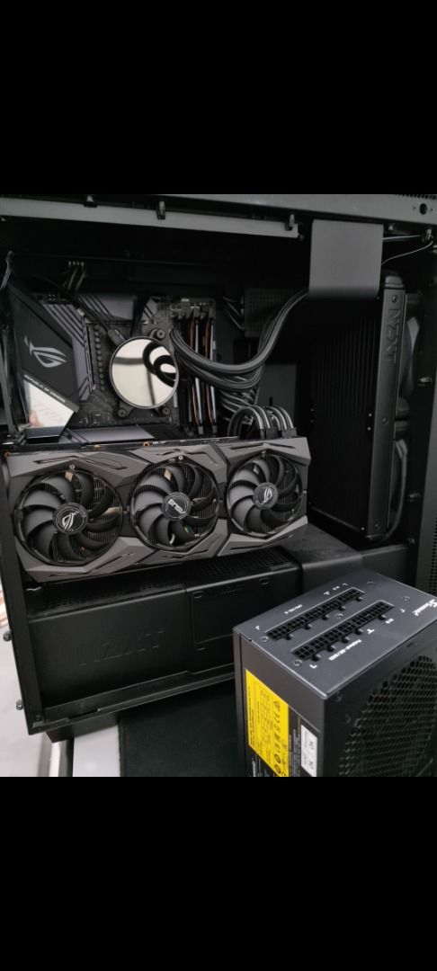 2070 SUPER (Category: Desktops) located in Cainta. Submitted by potclean (Listing ID 1375389808, Image 2). Description: ROG STRIX 2070 SUPER with Box, 1st Owned Maintained only by Thermal Grizzly Kryonaut thermal paste RFS: Not being used much as this is from my secondary computer 0995 190 1975.