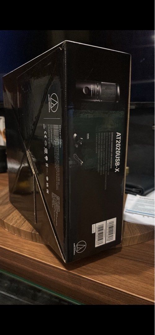 Audio Technica AT2020USB-X condenser mic (Category: Microphones) located in Singapore. Submitted by sellinggoods179 (Listing ID 1375353374, Image 2). Description: Brand new never used before Condenser mic.