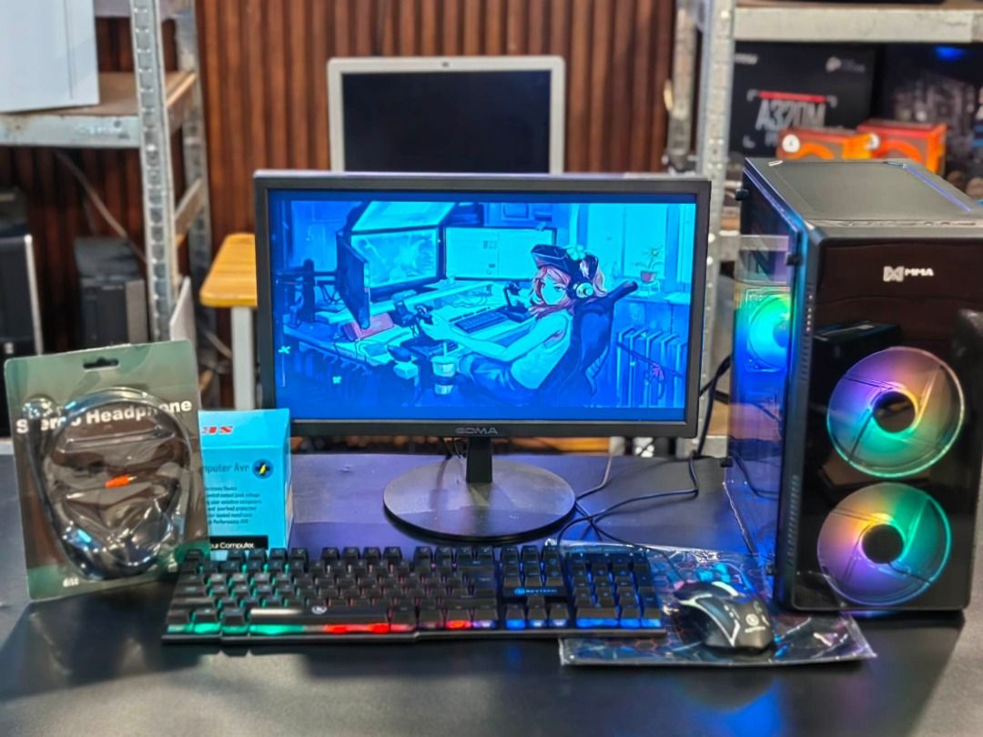 BACK TO SCHOOL COMPUTER SET PACKAGE PROMO (Category: Desktops) located in Malabon City. Submitted by khikay.fernandez (Listing ID 1375311066, Image 3). Description: AMD A6-7480 8GB RAM/128GB SSD 19 INCHES WIDE MONITOR WITH GAMES AND COMPLETE FREEBIES LOOKING FOR ROSEANNE CONTACT # 09943067143.