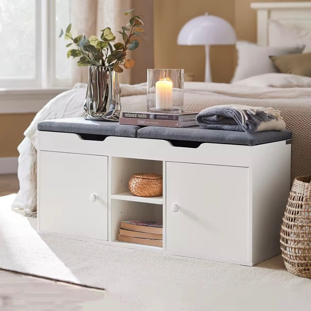 Bedroom Shoe Storage Bench | Shoe Cabinet With Seat | Entryway Shoe ...