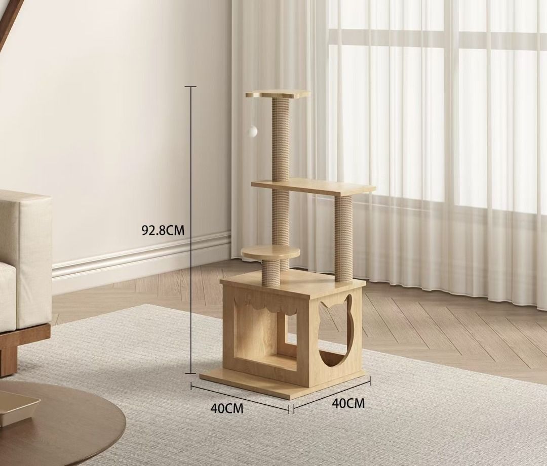 Cat climbing frame space capsule large platform integrated scratching ...