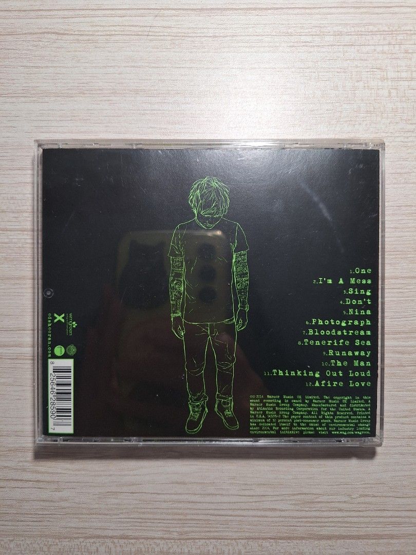 CD of Ed Sheeran - X (Category: CDs & DVDs) located in Quezon City. Submitted by annamramirez (Listing ID 1375298870, Image 2). Description: Price is negotiable. ✨️ITEM CONDITION: 8.5/10 - has barely noticeable hairline scratches on the case - CD itself is in very good condition ✨️MODE OF PAYMENT: GCash.