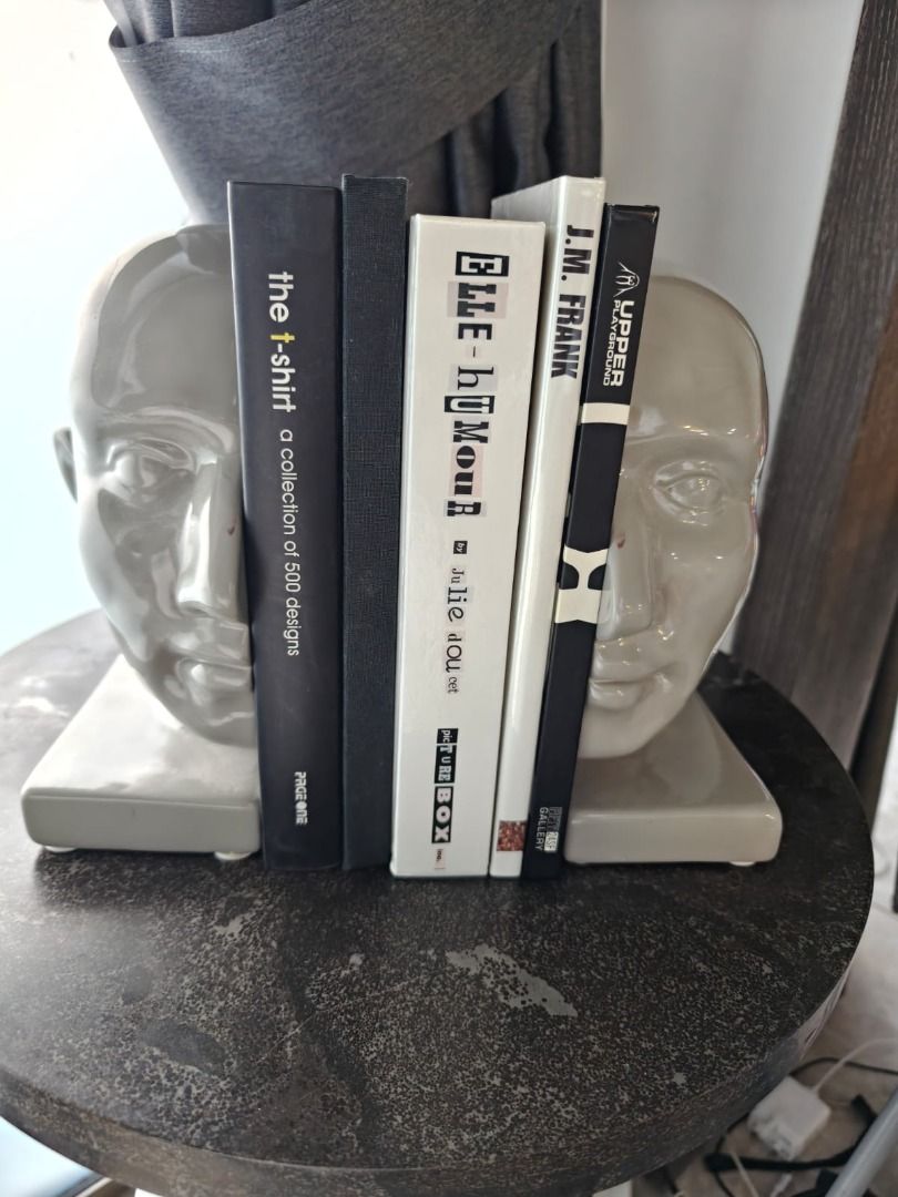 Ceramic Head Bookends