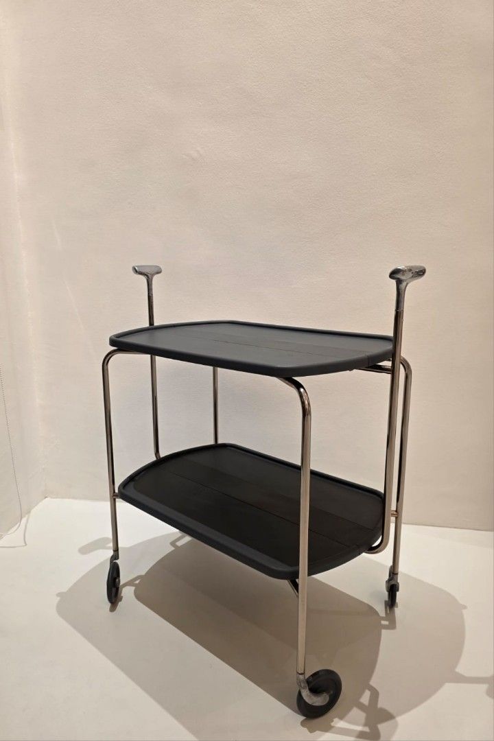 Classic European Foldable Food Trolley