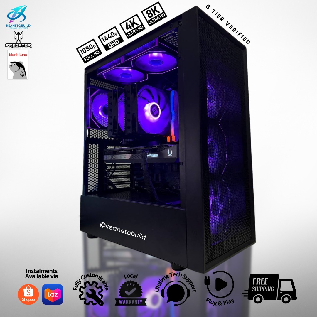 Custom Gaming PC Desktop Computer - AMD RYZEN 7 7800X3D + NVIDIA RTX ...