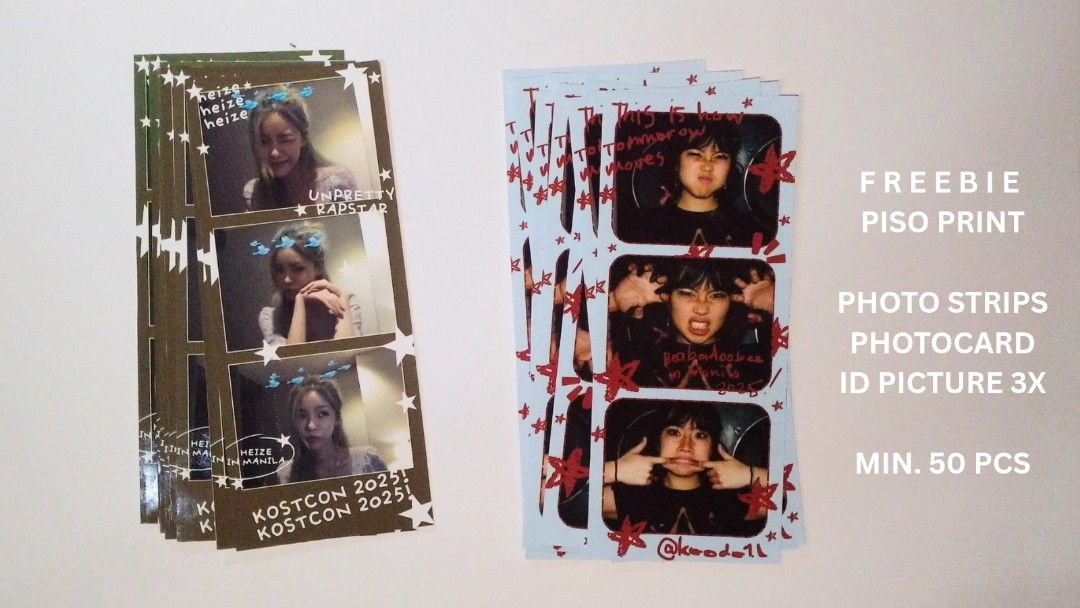 CUSTOMIZED PHOTO STRIPS PRINTING SERVICE (Category: Art & Prints) located in Lucena. Submitted by mldecodcart (Listing ID 1375458948, Image 1). Description: 9 or 10 pcs customized film strips / photo strips depends on size you're choosing..