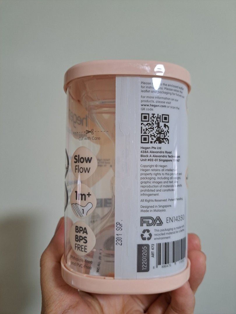 Hegen Teat Slow Flow, 2-Pack (Category: Breastfeeding & Bottle Feeding) located in Singapore. Submitted by _granolapeaches (Listing ID 1375354356, Image 2). Description: BNIB https://www.hegen.com/collections/teats/products/hegen-teat-slow-flow-2-pack.