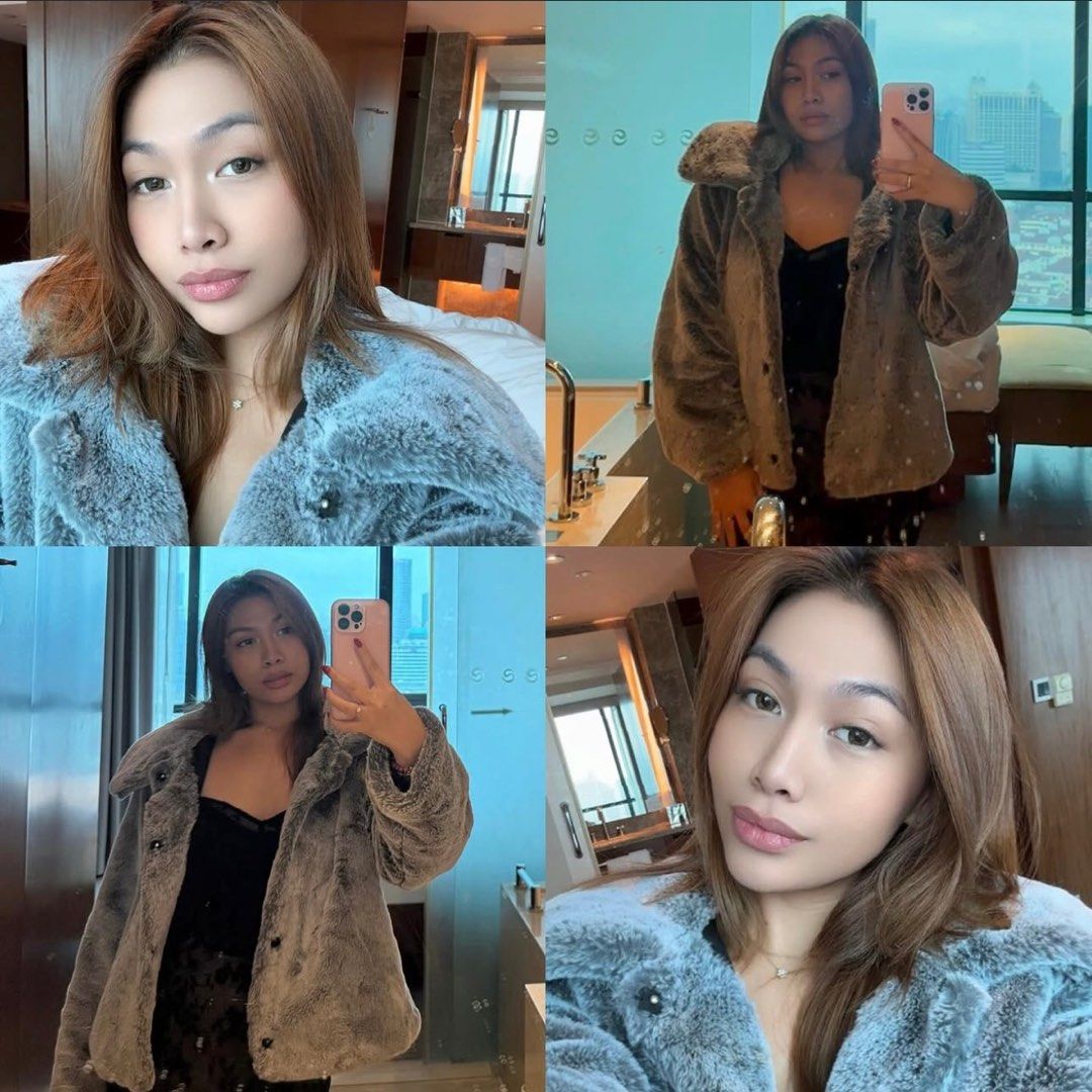 H&M Faux Fur Coat / Jacket (Category: Coats, Jackets and Outerwear) located in Quezon City. Submitted by asapjimi (Listing ID 1375345422, Image 2). Description: Almost new H&M faux fur jacket. Perfect for winter–warm, cozy, stylish!.