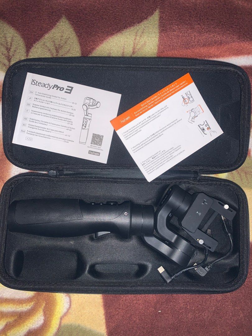 Hohem isteady pro (Category: Gimbals & Stabilizers ) located in Manila. Submitted by khlenggg (Listing ID 1375415509, Image 2). Description: RFS: need funds Issue: walang stand pero all goods pa din.