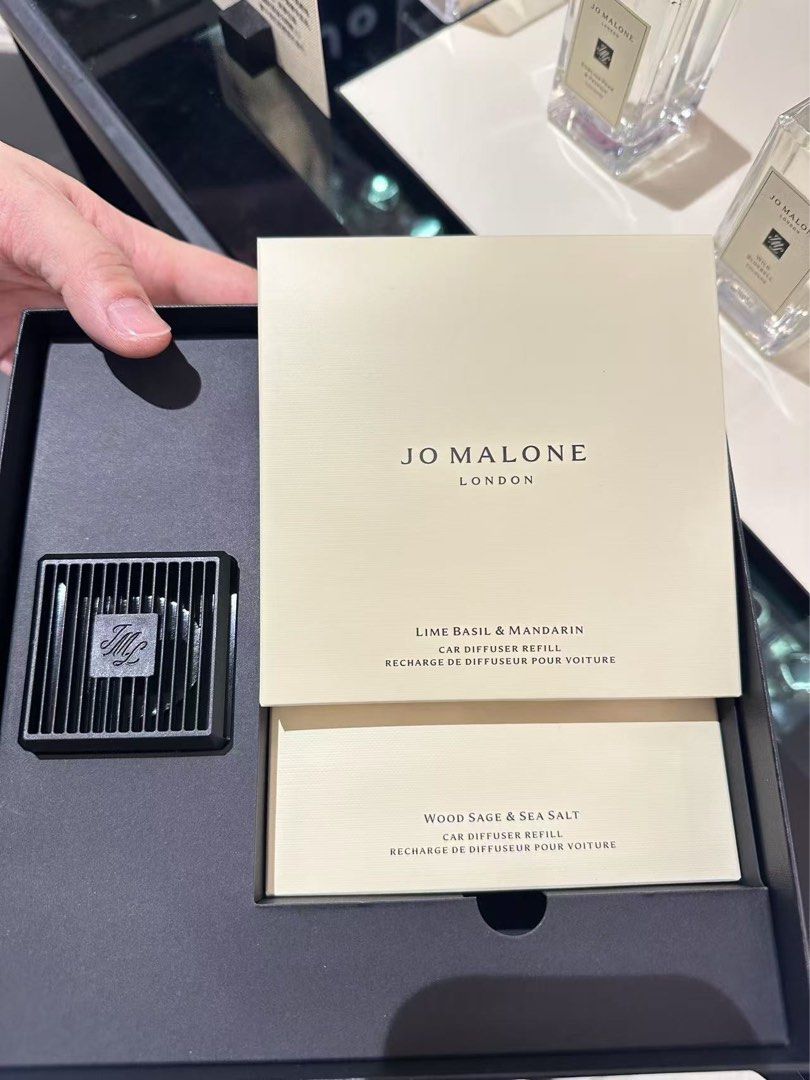 Jo Malone Car Diffuser Holder + Insert Gift Set | Sea Salt | Peony