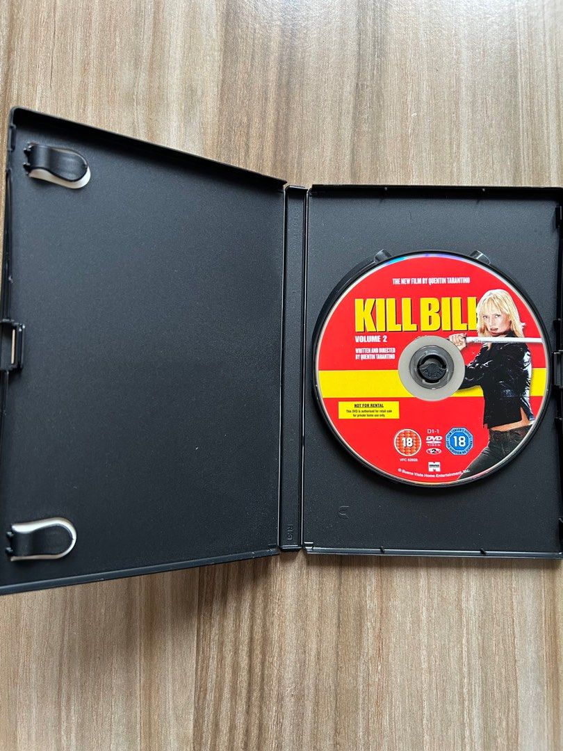 Kill Bill: Volume 2 DVD Movie Disc (Category: CDs & DVDs) located in Bacolod City. Submitted by fadeintogrooves (Listing ID 1375380408, Image 3). Description: - w/slipcover - Unsealed - Region 2 🏷️ Tags: Movie, physical media, DVD, disc, retro.