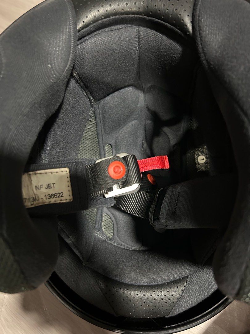 KYT NFJ Helmet Size L (Category: Motorcycle Accessories) located in Singapore. Submitted by dirtzcloud (Listing ID 1375385059, Image 2). Description: Greetings, Selling off KYT NFJ Helmet size L. Silver in color. Use for about a year for daily commute to work. I only work 15 days per month so helmet is still in good condition. Deal will be at Chong Pang Green Yishun postal code 760710. Thank you. #kyt #helmet #openface #shoei #arai #agv.