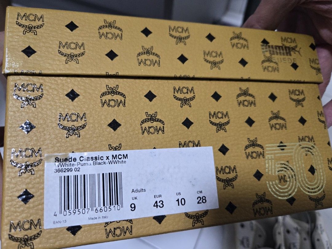 LIMITED EDITION MCM x Puma (Category: Casual shoes) located in Singapore. Submitted by peacelove.1215 (Listing ID 1375418376, Image 2). Description: Limited Edition MCM X PUMA Size: UK9 / EU 43.