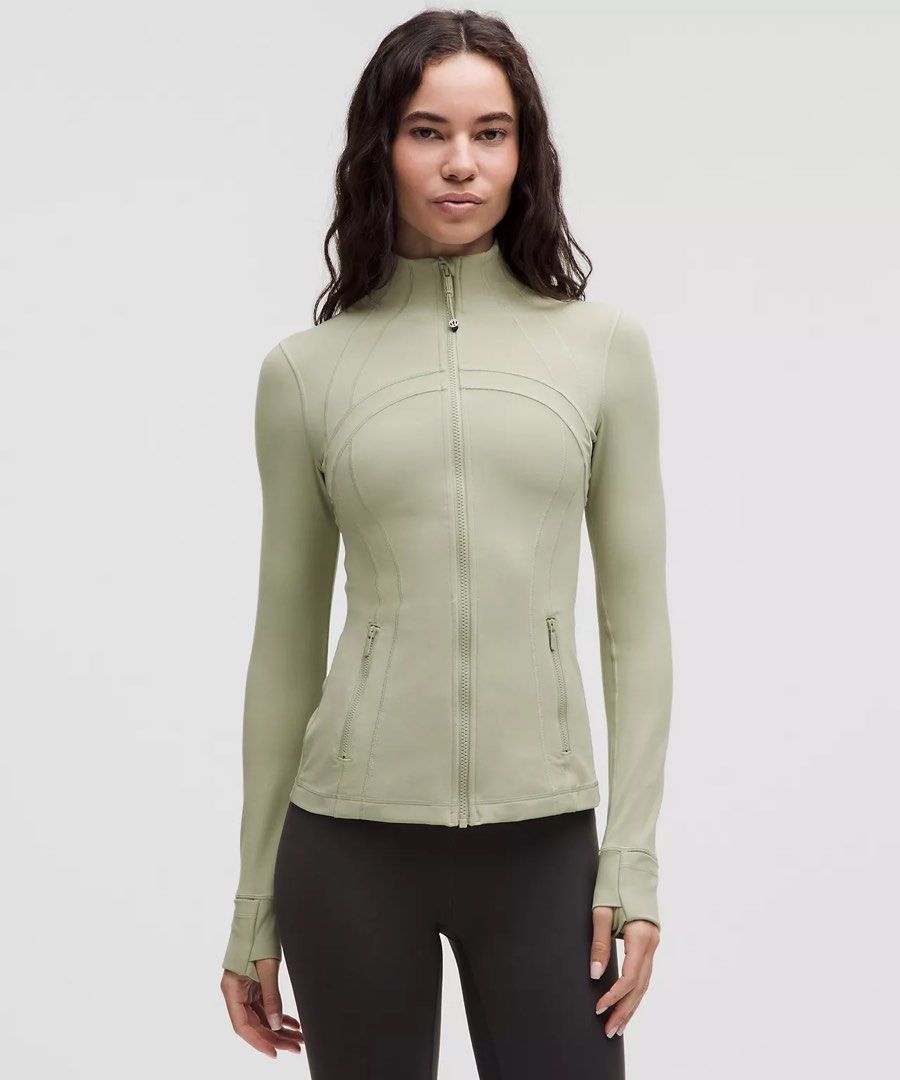 Lululemon Define Jacket Nulu in Fog Green, Women's Fashion