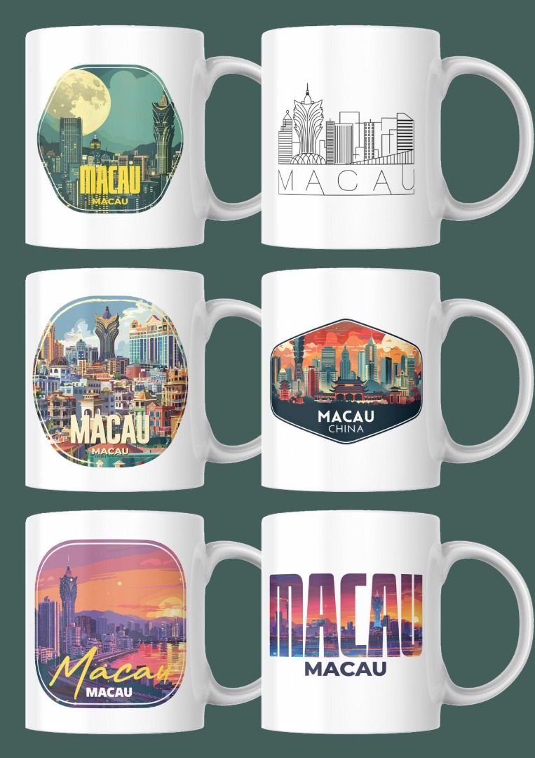 Macau Ceramic Mug Travel Souvenir (Category: Coffee & Tea Tableware) located in Las Pinas. Submitted by pinkpopcornshoppe (Listing ID 1375397566, Image 2). Description: FAN MADE 11OZ WITH BOX PICK UP ORDERS - LAS PINAS MTO PAYO.