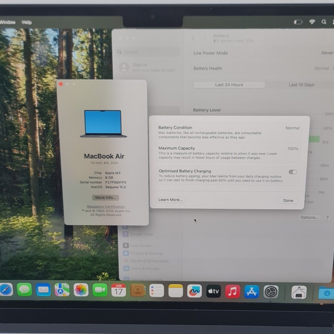 MacBook Air 13-inch, 2024 M3 Chip, 512/8GB Midnight62863060368130111