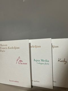 Maison Francis Kurkdjian MFK Paris Aqua Media à la Rose Kurky EDP EDT62939562499713110