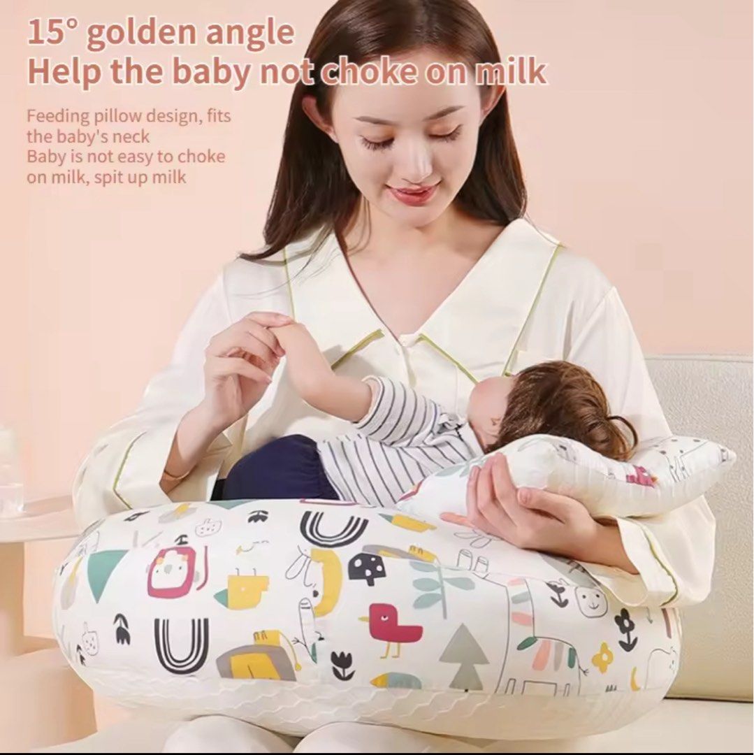 Multi-function nursing pillow (Category: Breastfeeding & Bottle Feeding) located in Las Pinas. Submitted by rycegomez (Listing ID 1375399112, Image 2). Description: Original price is at 1200 pesos RFS: Received multiple nursing pillows as gift. Letting go one of the excess pillows. .