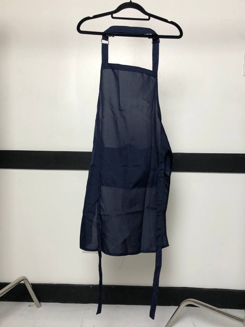 Navy Blue Thin Apron (Category: Other Accessories) located in Quezon City. Submitted by gloriajeremy (Listing ID 1375374124, Image 2). Description: Chest: 16.5 Height: 28 Bottom Width: 22.