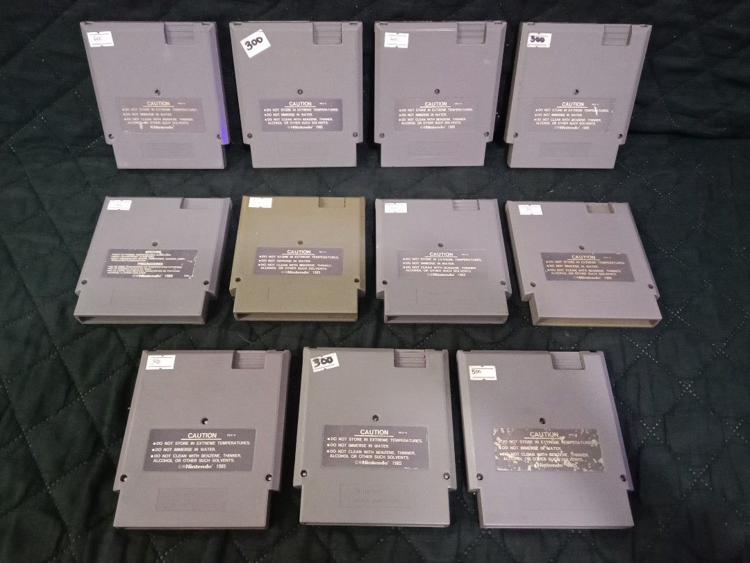 NES Cart Games (Category: Nintendo) located in Quezon City. Submitted by rgsph140 (Listing ID 1375446787, Image 2). Description: For Sale NES Cart Games All Working Tested And Authentic 💯 Description: NES CART GAMES Pricelist: 600-The Legend Of Kage (USA) 1500-Metal Gear (USA) 400-The Secret Scroll Flying Dragon (USA) 400-Bad Dudes (USA) 300-Super Mario Bros/Duck Hunt (USA) 500-Legendary Wings (USA) 300-Racket Attack (USA) 600-Gaunlet (USA) Sold