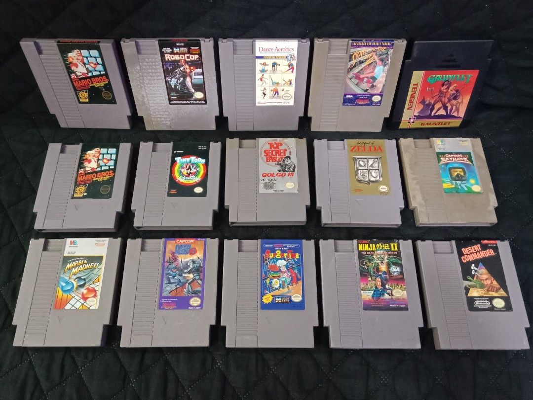 NES Cart Games (Category: Nintendo) located in Quezon City. Submitted by rgsph140 (Listing ID 1375446787, Image 3). Description: For Sale NES Cart Games All Working Tested And Authentic 💯 Description: NES CART GAMES Pricelist: 600-The Legend Of Kage (USA) 1500-Metal Gear (USA) 400-The Secret Scroll Flying Dragon (USA) 400-Bad Dudes (USA) 300-Super Mario Bros/Duck Hunt (USA) 500-Legendary Wings (USA) 300-Racket Attack (USA) 600-Gaunlet (USA) Sold