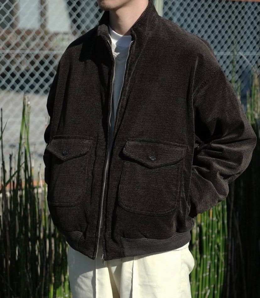 OLD JOE PRINTED CORDS MOTORING JACKET, 他的時尚, 外套、夾克