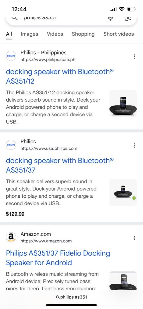 Philips docking speaker with bluetooth (Category: Portable Music Players) located in Taguig. Submitted by gooditems4u (Listing ID 1375312311, Image 3). Description: Rfs change phone to iphone .
