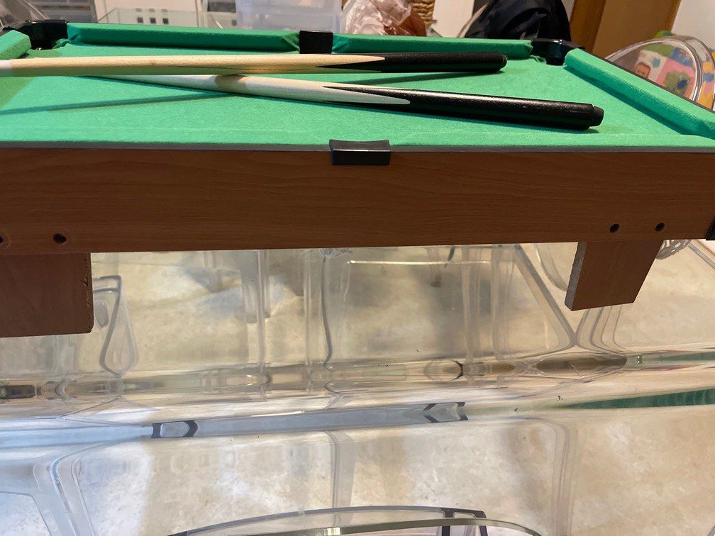 Pool Table (Category: Board Games & Puzzles) located in Singapore. Submitted by queenmaster (Listing ID 1373481759, Image 3). Description: Good family interaction game Suits 6& above .
