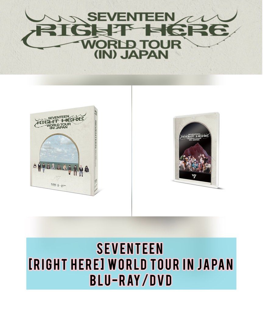 Pre-order| SEVENTEEN [RIGHT HERE] WORLD TOUR IN JAPAN Blu-ray/DVD