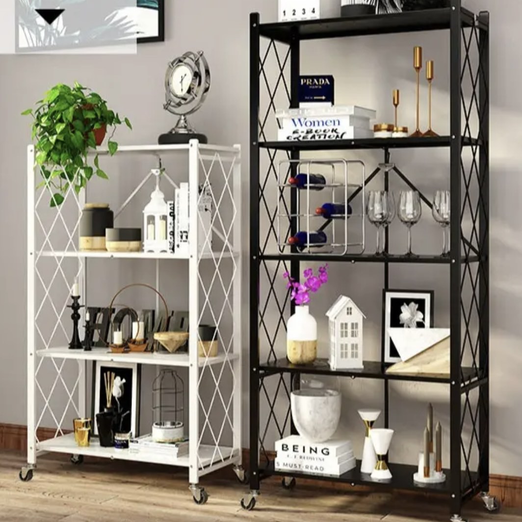 Storage Rack Foldable Kitchen Rack Movable Storage Rack, Furniture ...