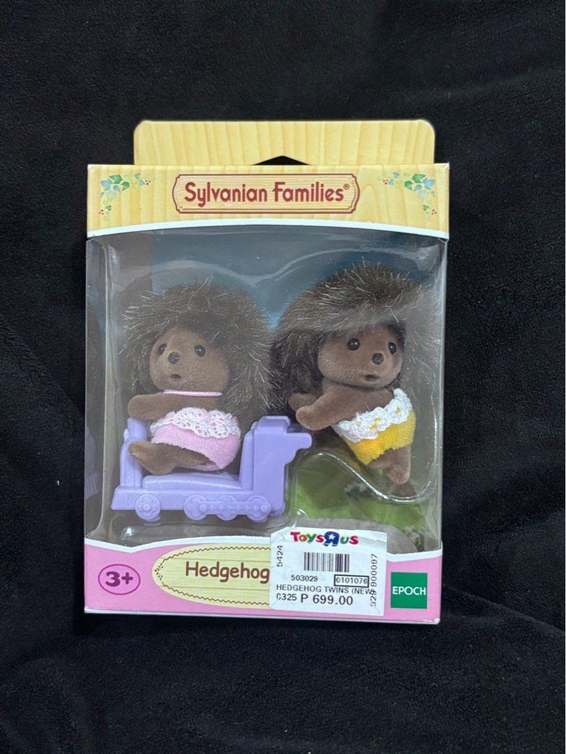 Sylvanian Families Hedgehog Twins Set (Category: Figurines & Statues) located in Marikina City. Submitted by cherrycocacola (Listing ID 1375422665, Image 1). Description: Bought around April .
