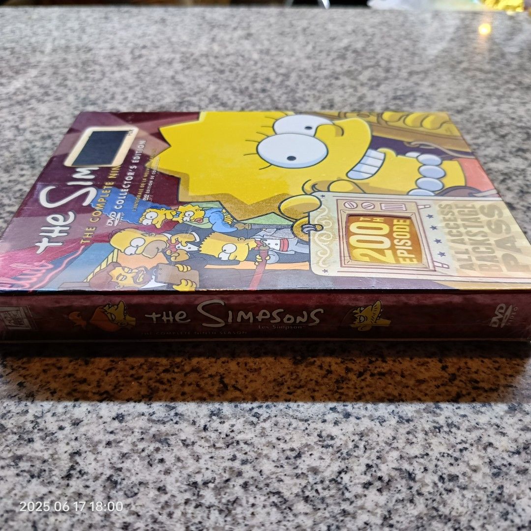The Simpsons DVD 9th Season (Category: CDs & DVDs) located in Calasiao. Submitted by anthonypeter (Listing ID 1375400806, Image 2). Description: The Simpsons DVD collectors edition. Complete set of 9th Season. Brand new. Sealed 500 or best offer.