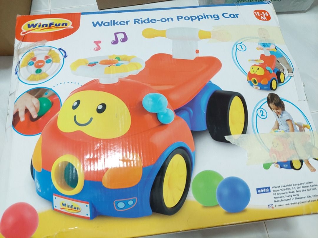 Tricycle - Walker ride of popping car (Category: Infant Playtime) located in Singapore. Submitted by icewin8459378 (Listing ID 1375460390, Image 1). Description: .