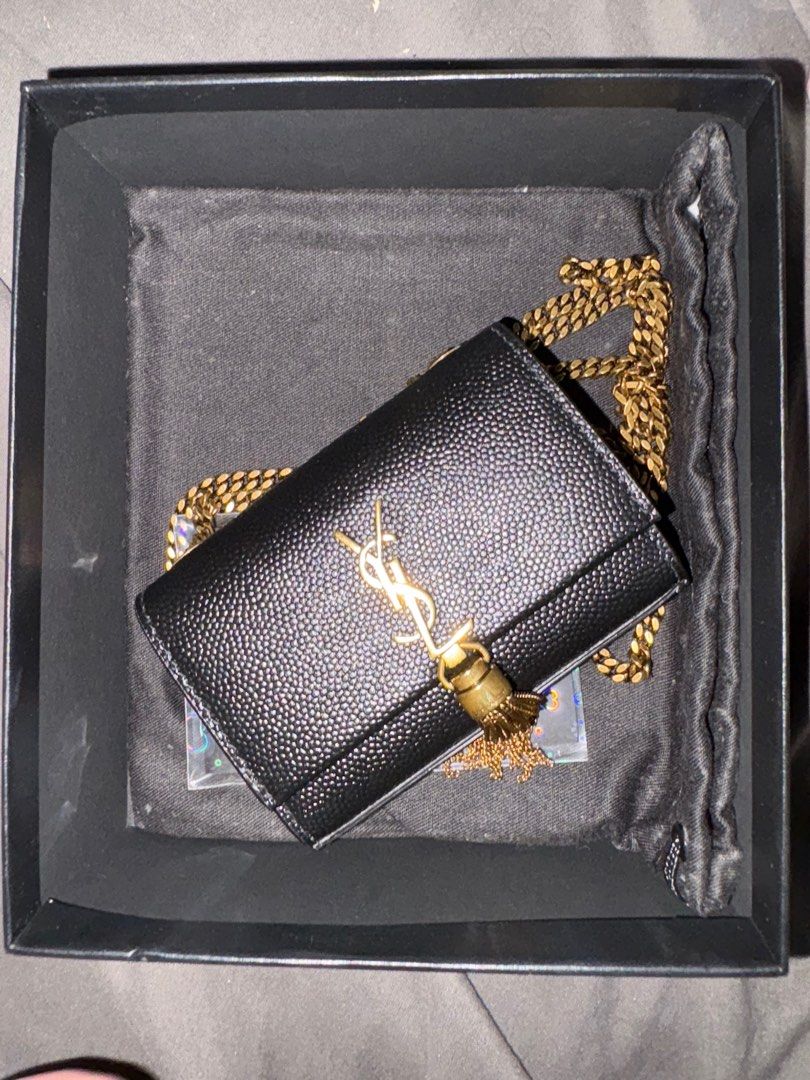 YSL Micro bag grained leather (Category: Luxury Bags & Wallets) located in Quezon City. Submitted by randomstuffdeclutter33 (Listing ID 1375312526, Image 2). Description: Like new, complete inclusions. .
