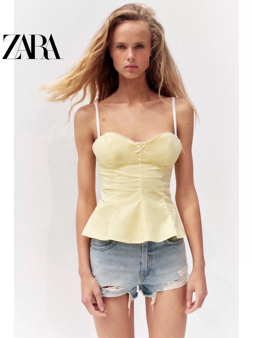 Zara top (Category: Announcements) located in Singapore. Submitted by smile.jenny (Listing ID 1375276374, Image 2). Description: Condition new . Both is S size . .