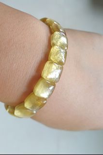 配飾類：清貨#10.4mm 巴西黃金祖母晶方粒手牌鈪(F250618-1)64220932639745110