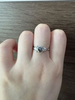 1ct Special Design Light Gray Lab-grown Diamond Ring630043490844171123