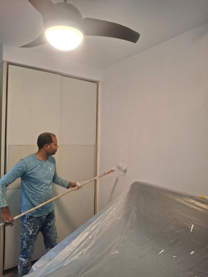 🥳65%🎊discount💥on Professional painting service/ 4 rm flat/5 rm flat/3rm flat/2rm flat/living room/landed house/ bedroom painting/ varnish/ epoxy/ full house plastering/ limewash painting💯62863115190018113