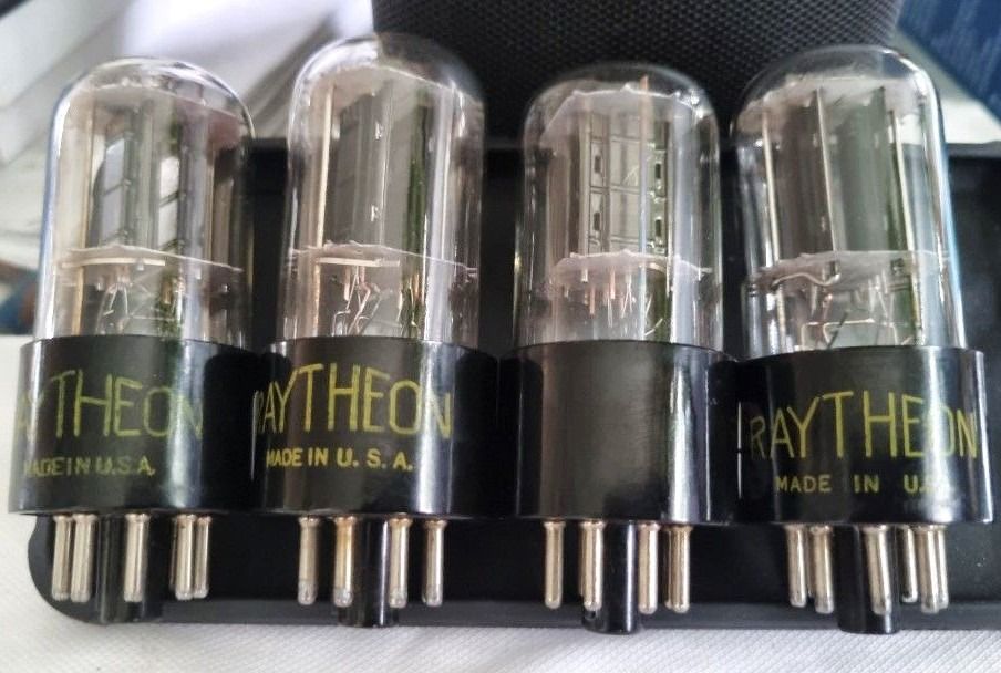 6sn7 Raytheon GT x 4 (Private Collection) | High Strength & Close Match | OLD Construction (GT) therefore Old Sound (70s) | Warm & Airy, Top Open & Expressive, Bass is "Right" (Category: Soundbars, Speakers & Amplifiers) located in Singapore. Submitted by soundgasm (Listing ID 1375558475, Image 3). Description: For tube amplifiers and preamplifiers. This is the "GT" first generation of the tubular tubes of 6sn7. Old construction, and therefore ol