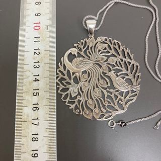 海外搜回 情侶視兒孔雀眼中的唯一純銀925大吊墜男女同款64213243798146110