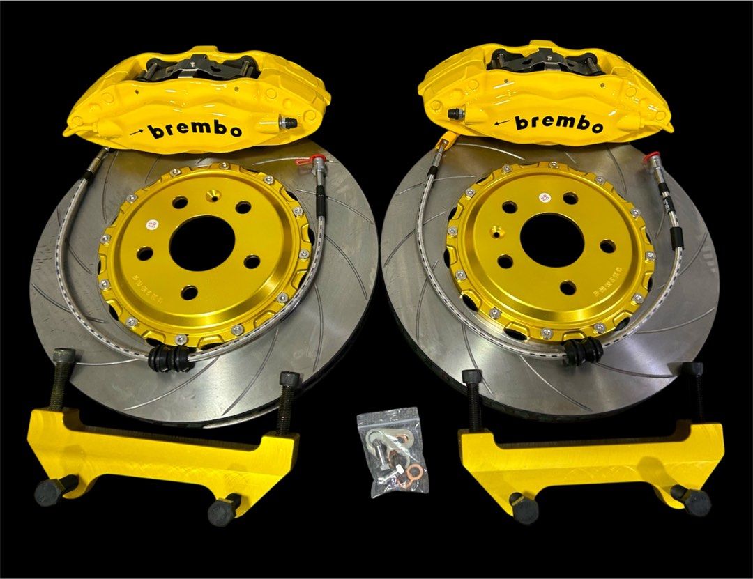 GENUINE REFURBISHED BREMBO F50 4 POT BRAKE KIT BBK VW MK6 MK7 MK8 SCIROCCO SKODA BMW F10 F30 G20 G30 W176 W177 C118 X156 (Category: Accessories) located in Singapore. Submitted by 55brakeshop (Listing ID 1172064973, Image 2). Description: Refurbished Used Brembo F40 F50 4 pot caliper New piston seal and dust boots Brand new high performance oem 330mm 355mm disc rotor Brand new brembo brake pad Ss Brake line 2 Year warranty Option - Goodridge hose